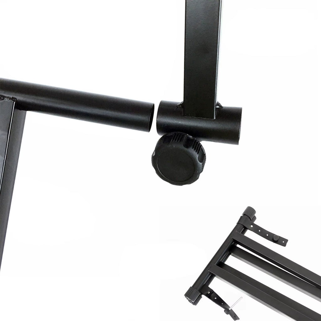 2 Tier Keyboard Stand Stacking Keyboards Professional Electronic Stand,Music Instrument Accessories Universal Metal Adjustable